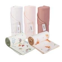 【寬版L 3入+窄版 2入】好好棉-擦髮巾_世界第一條自黏擦髮巾