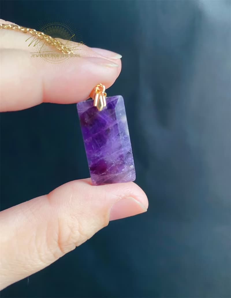 天然 氣質超美 紫水晶 項鍊 禮物 生日 招財 招貴人 事業 閨蜜