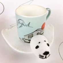 海豹杯墊