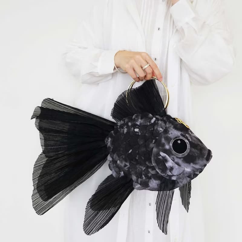 花火金魚 星辰黑 3way斜背包 單肩背包 側背包 手提 手工