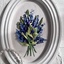 Lilac painting Flowers sculpture painting 3d painting