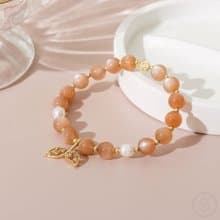 (自信+人緣) 海寧芙 | 太陽石 珍珠 | 天然水晶手鍊