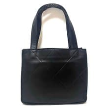 本物 CHANEL シャネル マトラッセ ミニトートバッグ キルティング レザー ブラック 中古