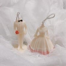 巴洛克時期 復古 新娘 新郎 造型香氛蠟燭 伴娘禮 婚禮小物 禮盒