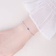 L'amour 甜蜜愛意手鏈 (白金色)