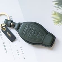 BENZ賓士汽車植鞣皮燙金鑰匙套/三鍵/C系列