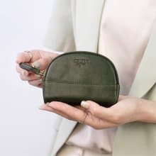 【24hr快速出貨】真皮軟式半圓零錢包-075074_三色 小收納包