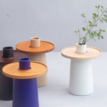 收到花瓣花瓶/黑色・白・米色・藍色