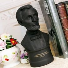 限量英國製Wedgwood玄武岩領袖林肯1971陶瓷雕像書房會議廳裝飾
