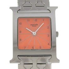 【日本直送】エルメス HERMES Hウォッチ 腕時計 HH1.510 SS クオーツ アナログ表示 オレンジ文字盤 ボーイズ【中古】