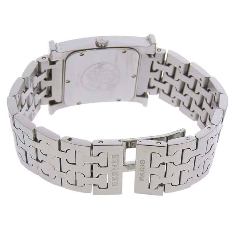 【日本直送】エルメス HERMES Hウォッチ 腕時計 HH1.510 SS クオーツ アナログ表示 オレンジ文字盤 ボーイズ【中古】