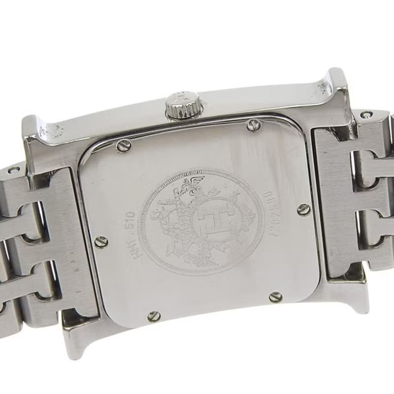 【日本直送】エルメス HERMES Hウォッチ 腕時計 HH1.510 SS クオーツ アナログ表示 オレンジ文字盤 ボーイズ【中古】