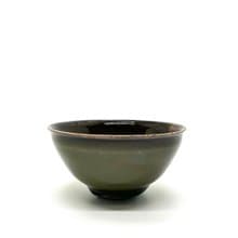 手作柴燒 墨玉茶碗 Jade002