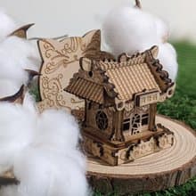 中式 廟宇 手作模型 迷你建築 雕塑 展示模型 Miniature Shrine