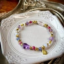 -薇薇安小姐-天然水晶手鏈/黃銅手鍊