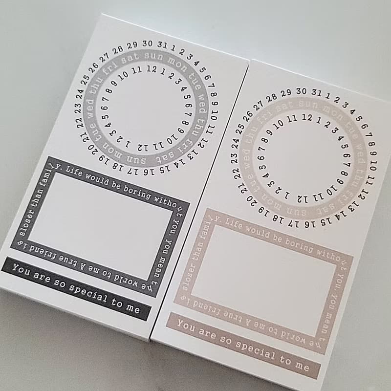 Color lettering frame