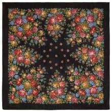 Original Pavlovo Posad Russian Shawl 100% Wool Woolen Scarf 115x115 cm 1870-18