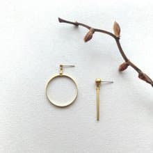 e059-0與1-黃銅針式夾式耳環