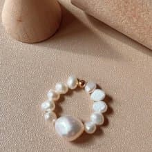 淡水珍珠巴洛克珍珠串珠戒指 | 生日 情人節禮物 禮盒