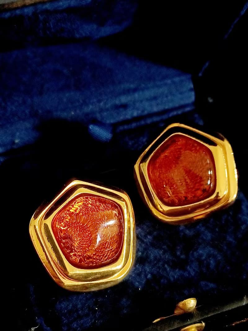 vintage jewelry  AVON  KJL Caprianti 風格 夾式耳環
