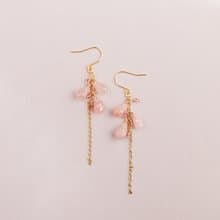 グァバクォーツ ピンクサファイア ピアス イヤリング ピアスチャーム