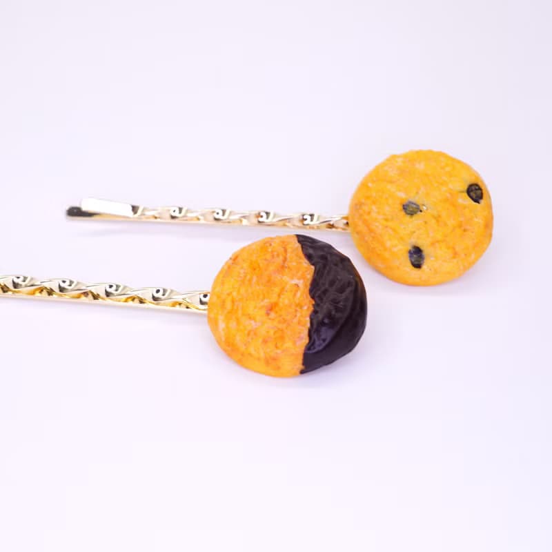 Playful Design 曲奇髮夾/巧克力醬曲奇髮夾