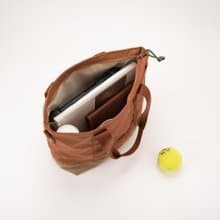 Tote+ 復古托特包 大容量 輕便防水 斜挎手提 優質尼龍 暗橘紅