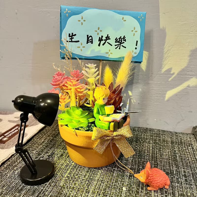 小王子 多肉盆栽 生日送禮星の王子さまLe Petit Prince 仿真多肉