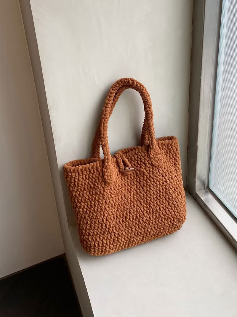 巧克力棉花糖托特包 bahnhof手作