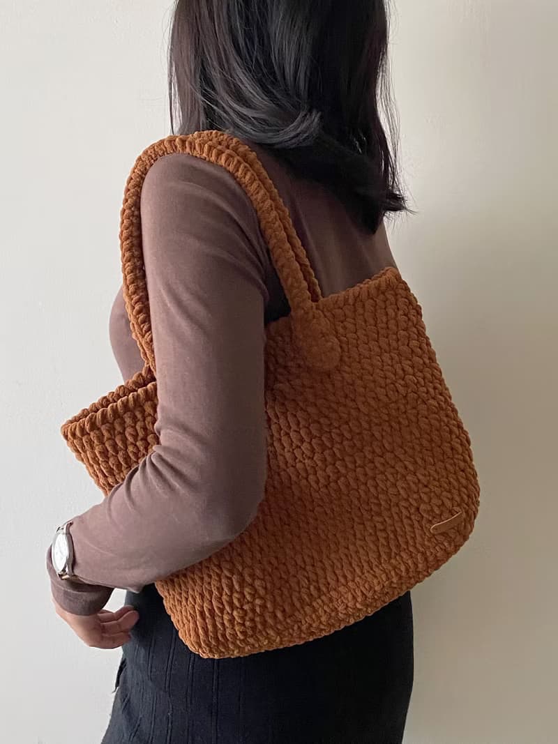 巧克力棉花糖托特包 bahnhof手作