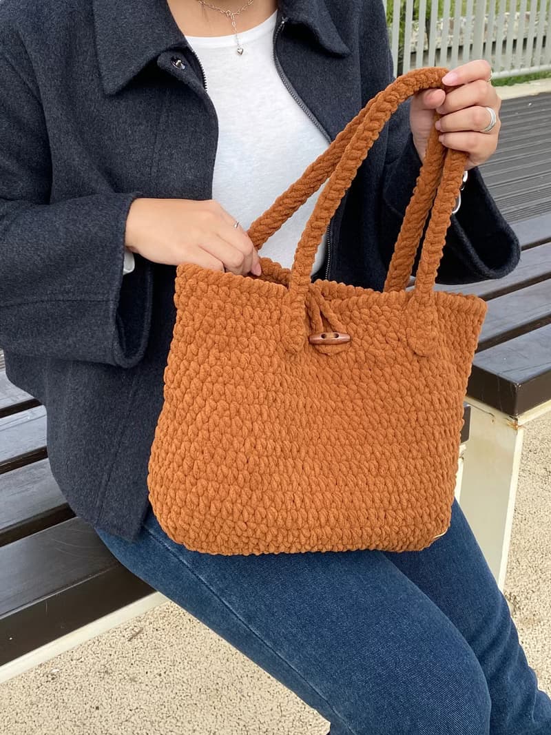 巧克力棉花糖托特包 bahnhof手作