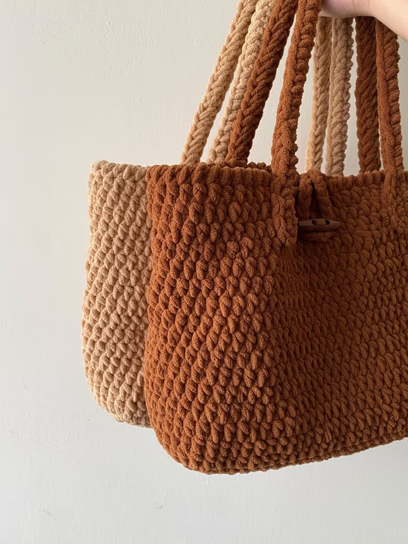 巧克力棉花糖托特包 bahnhof手作