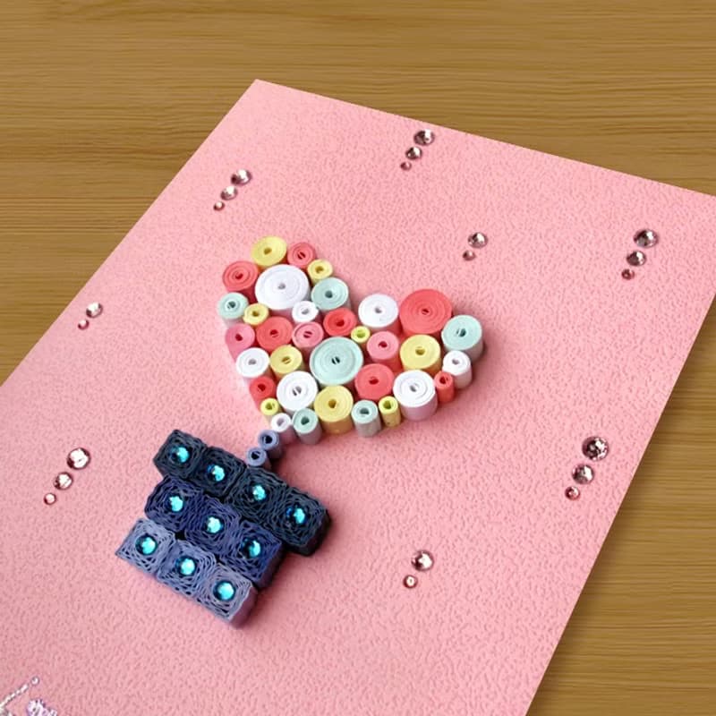( 2款供選擇 ) 手工捲紙卡片 _ 愛戀小盆栽 Love You - 情人卡
