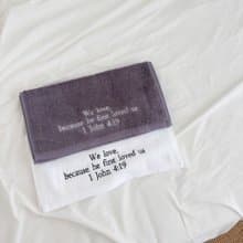 JIN CHA GOD-刺繡毛巾We love, because he first loved us(兩色)