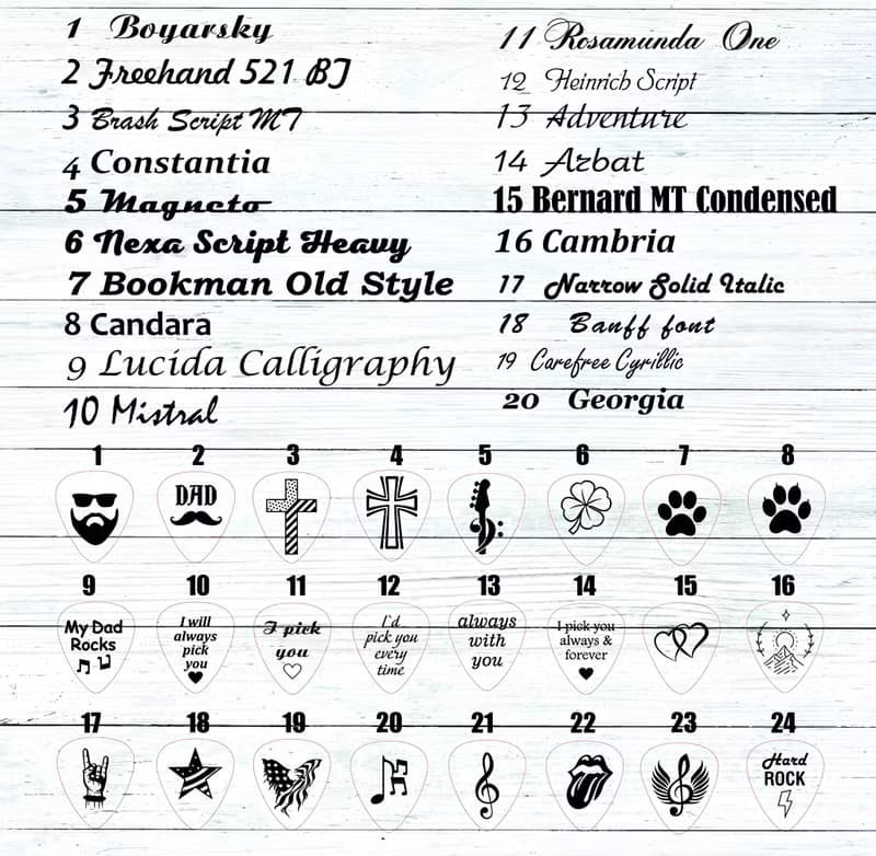 尤克里里琴吉他采摘盒与雕刻采摘  木制拨片持有人定制礼品