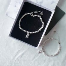 生肖親子款-寶寶925純銀珠珠吊牌手鍊-彌月禮 生日禮物