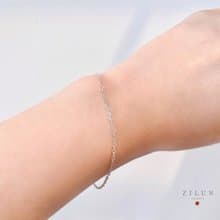 │簡約│高質感 • 十字 • 百搭 • 純銀手鍊 • 抗過敏 可碰水