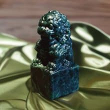 老花青翡翠獅子印章| 天然緬甸玉A貨翡翠 | 送禮