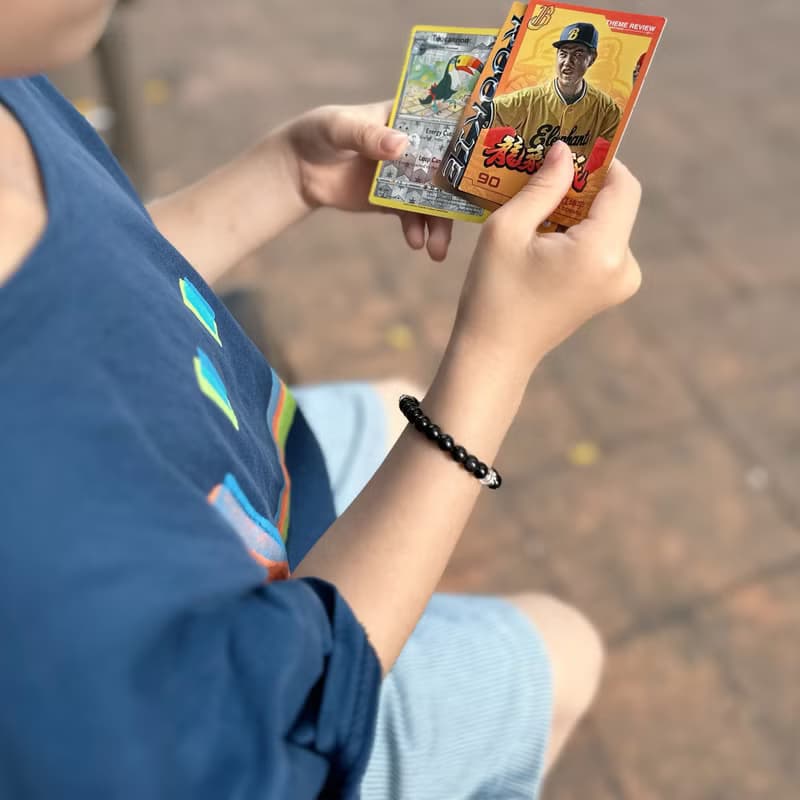 暗放光芒-黑曜石*白水晶兒童純銀手鍊/手工串珠