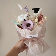 青春扭棒紫太陽花花束 向日葵 生日  畢業禮物 老師禮物