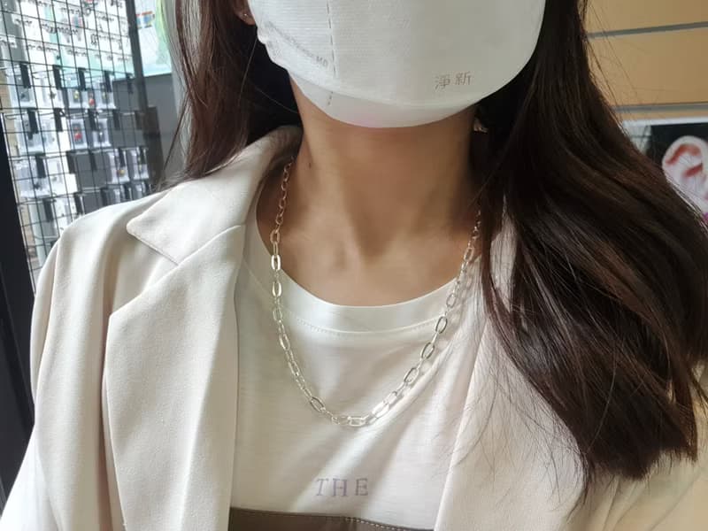 【SWS飾品】個性粗鍊條項鍊  抗過敏 純銀項鍊 情侶 閨蜜 對鍊