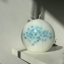 香氛造型蠟燭 | 弦月-Summer Blues | 香味-柚子與海鹽