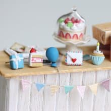 藍色生日派對耳環套組 Blue Birthday Party Earring Set