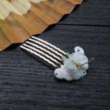 【墨徽閣】 雲紋蝶髮梳