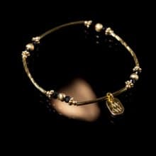 挪威假期  // C1509彩曜石黃銅手鍊