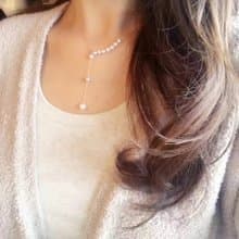 獨家技術 珍珠可移動 多變造型 akoya珍珠項鍊 18k金項鍊 日本製