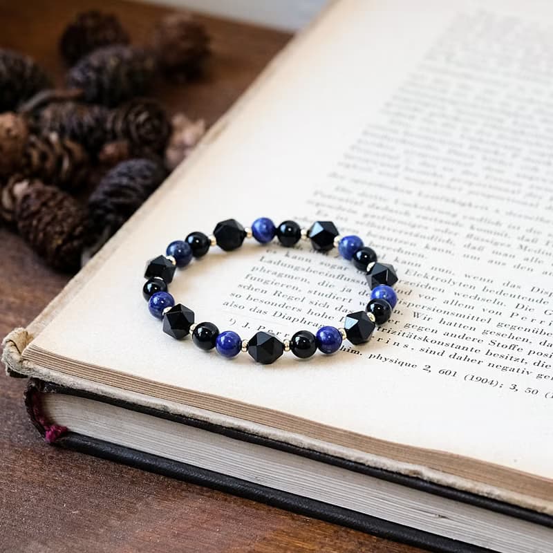 青金石 黑瑪瑙 手鍊 礦石水晶