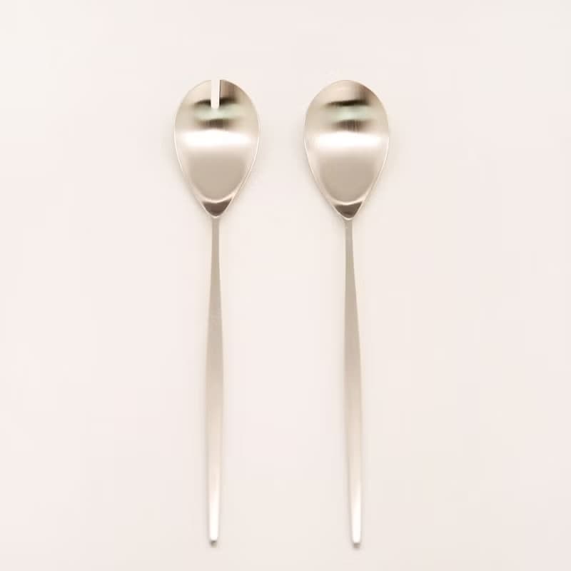 葡萄牙 Cutipol  MOON霧銀 28CM 沙拉叉匙組