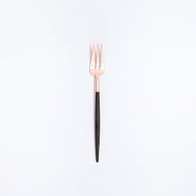 葡萄牙Cutipol GOA黑玫瑰金17cm點心水果叉