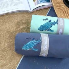 萬用快乾巾/浴巾/海灘巾/毛巾-海洋系列 鯨鯊共游 畢業禮物送禮